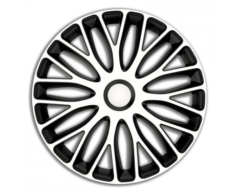 Mugello 17-inch wheel cover set white/black