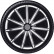 Nero 17-inch wheel cover set silver/black, Thumbnail 2
