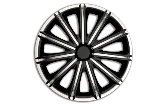 Nero 18-inch wheel cover set silver/black