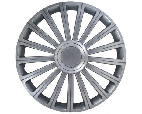 Radical 14-inch wheel cover set silver + chrome ring