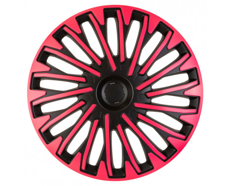 Soho 13-inch wheel cover set black/pink