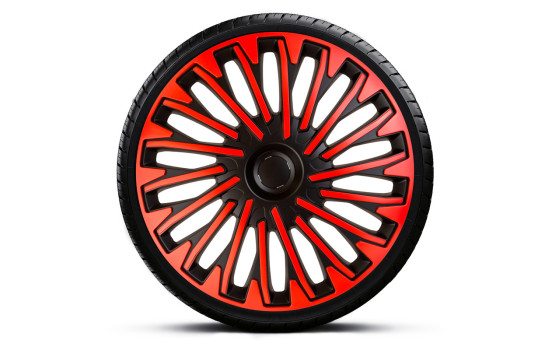 Soho 15-inch wheel cover set black/red, Image 2