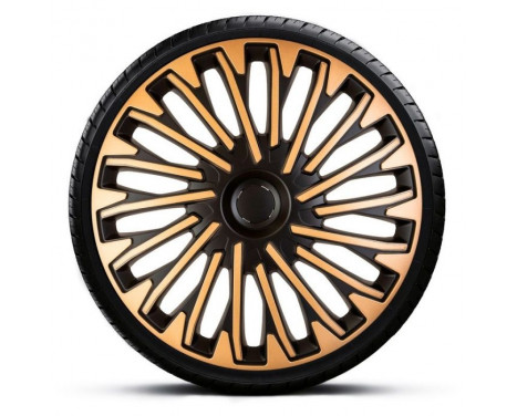 Soho 16-inch black/gold wheel cover set, Image 2