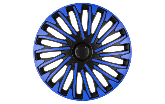Soho 16-inch wheel cover set black/blue