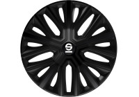 Sparco Modena Wheel Covers - 14-inch - Black - Set of 4