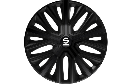 Sparco Modena Wheel Covers - 14-inch - Black - Set of 4