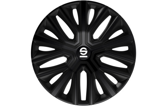 Sparco Modena Wheel Covers - 14-inch - Black - Set of 4, Image 2