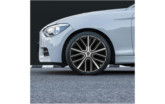 Sparco Modena Wheel Covers - 14-inch - Black/Silver - Set of 4, Image 4