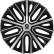 Sparco Modena Wheel Covers - 16-inch - Black/Silver - Set of 4, Thumbnail 2