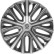 Sparco Modena Wheel Covers - 16-inch - Gray/Silver - Set of 4, Thumbnail 2