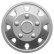 Utah II 15-inch silver wheel cover set (dome)