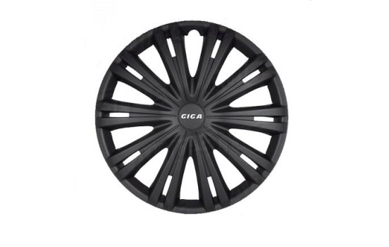 Wheel cover set Giga 15-inch matte black