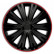 Wheel cover set Giga R 16-inch black/red