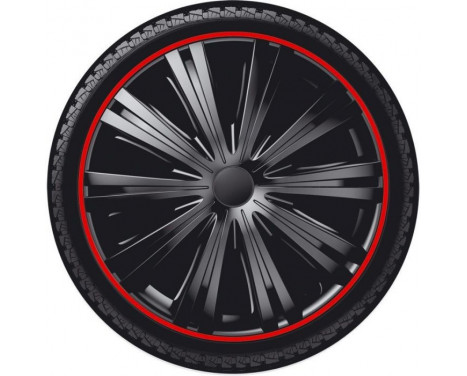Wheel cover set Giga R 16-inch black/red, Image 2