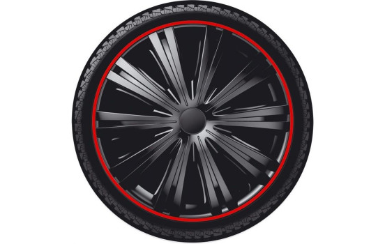 Wheel cover set Giga R 16-inch black/red, Image 2