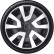 Wheel cover set Revo-VAN 16-inch silver/black (Convex Rims), Thumbnail 2