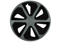 Wheel cover set Roco Ring Mix Silver / Black 15 Inch
