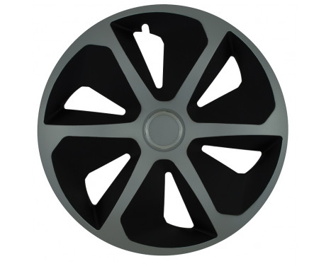 Wheel cover set Roco Ring Mix Silver / Black 15 Inch