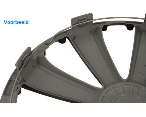 Wheel cover set Storm X Black 16 inch, Image 2