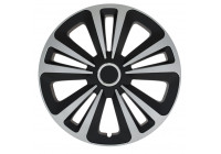 Wheel Cover Set Terra Ring Mix Silver / Black 16 Inch