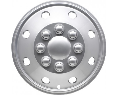 Wheel cover set Utah 14-inch silver (Convex Rims)