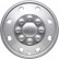 Wheel cover set Utah 14-inch silver (Convex Rims)