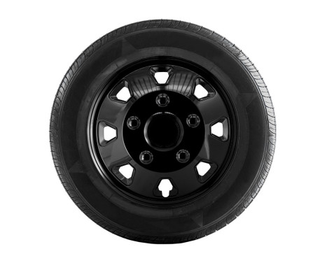Wheel cover set Utah II 14-inch black (Convex Rims), Image 3