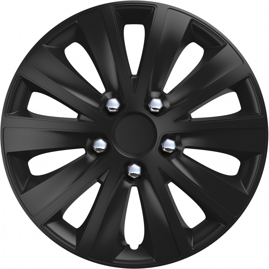 Wheel Trim Hub Caps set of 4rapide NC Black 16 inch Winparts.co.uk