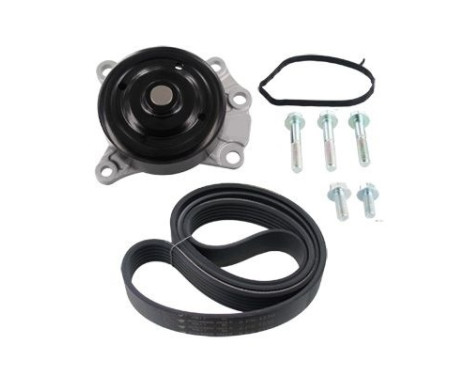 Water Pump + V-Ribbed Belt Kit