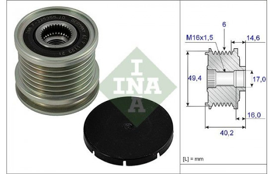 Alternator Freewheel Clutch 535000110 Ina