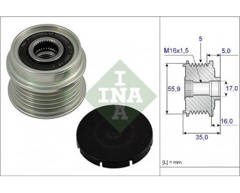 Alternator Freewheel Clutch 535000410 Ina