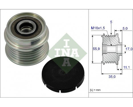 Alternator Freewheel Clutch 535000510 Ina