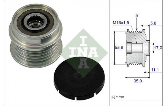 Alternator Freewheel Clutch 535000510 Ina