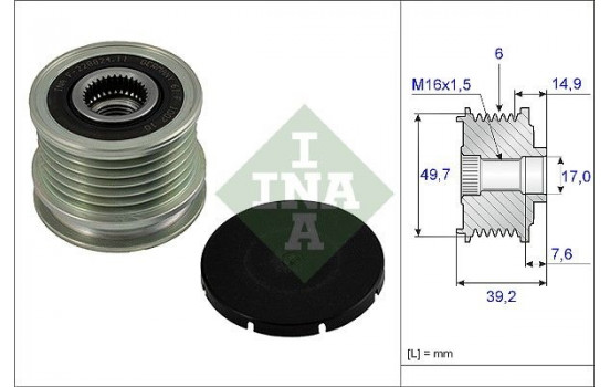 Alternator Freewheel Clutch 535001510 Ina