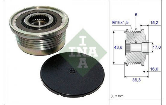 Alternator Freewheel Clutch 535004810 Ina