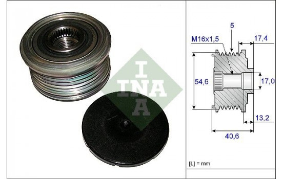 Alternator Freewheel Clutch 535010910 Ina