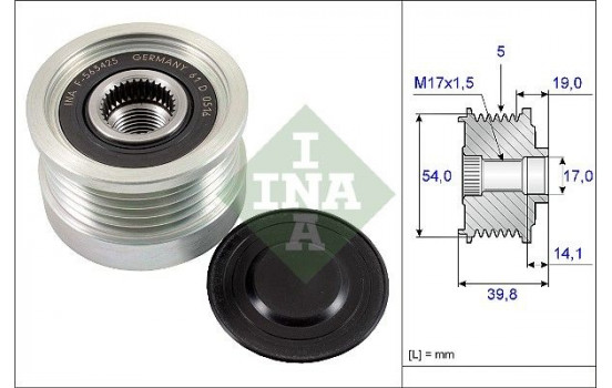 Alternator Freewheel Clutch 535022110 Ina