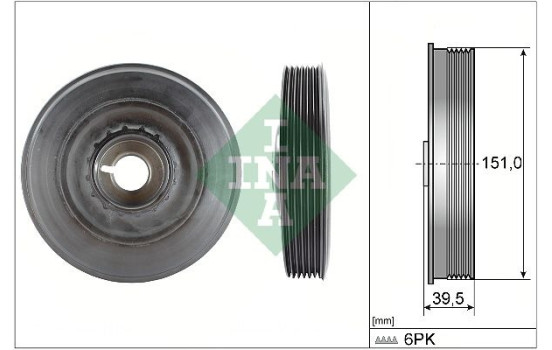 Belt Pulley, crankshaft 544 0090 10 Ina