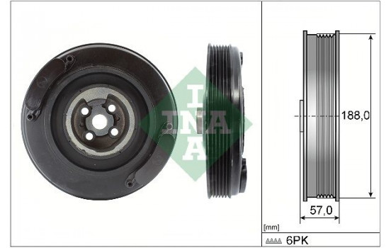 Belt Pulley, crankshaft 544000210 Ina