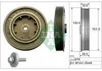 Belt Pulley Set, crankshaft 544 0101 20 Ina