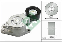 Belt tensioner, Poly V-belt 534 0538 10 Ina