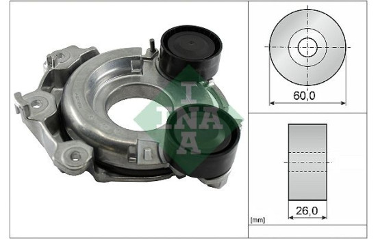Belt tensioner, Poly V-belt 534 0712 10 Ina
