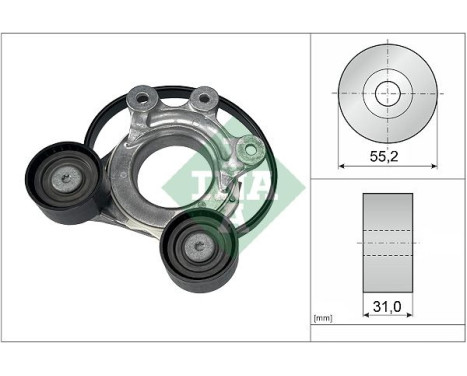 Belt tensioner, Poly V-belt 534 0774 10 Ina