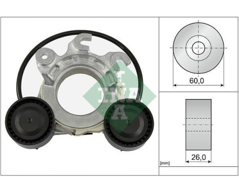 Belt tensioner, Poly V-belt 534 0858 10 Ina