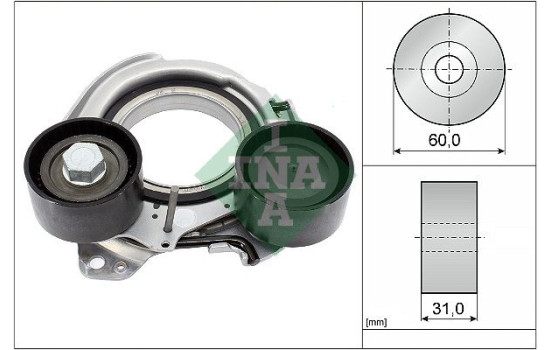 Belt tensioner, Poly V-belt 534 0934 10 Ina
