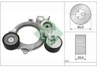 Belt tensioner, Poly V-belt 534093510 Ina