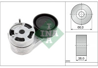 Belt tensioner, Poly V-belt 534093810 Ina