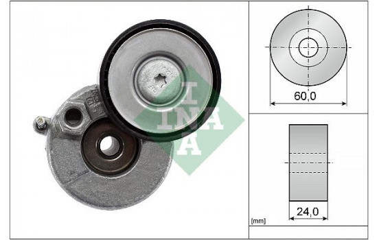 Belt Tensioner, V-ribbed belt 534 0728 10 Ina