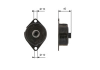 Belt Tensioner, v-ribbed belt DriveAlign® T38499 Gates