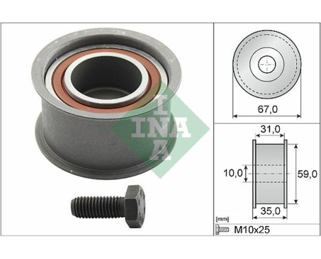 Deflection/Guide Pulley, timing belt 532015910 Ina